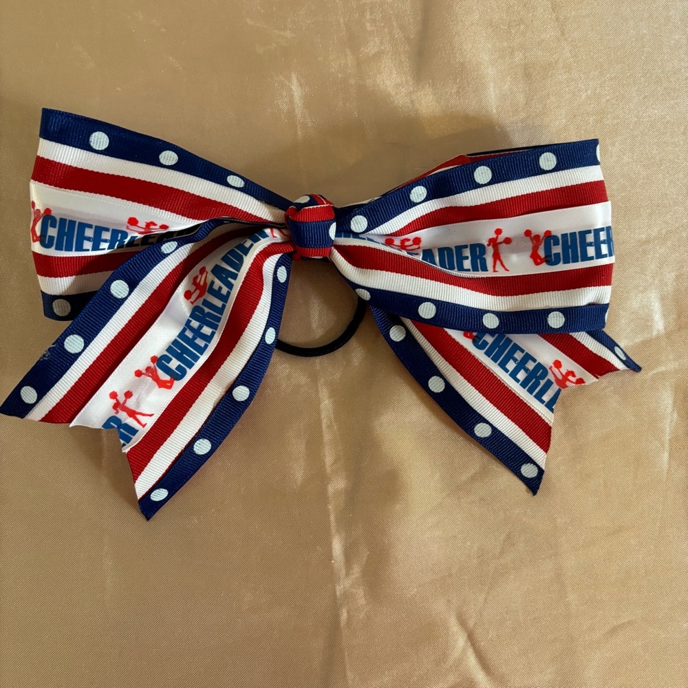 7 Colorful Cheer Dance Hair Bows Lot - Picture 7 of 8